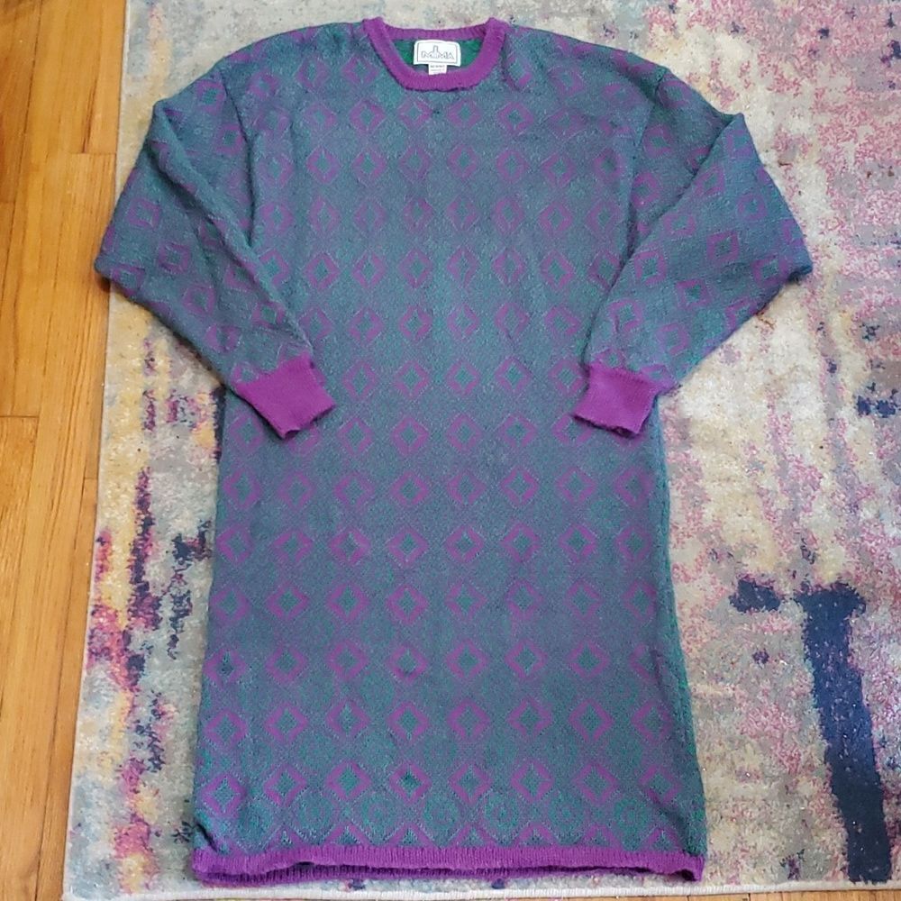 Vintage Millma 100% Alpaca Sweater Dress Size M